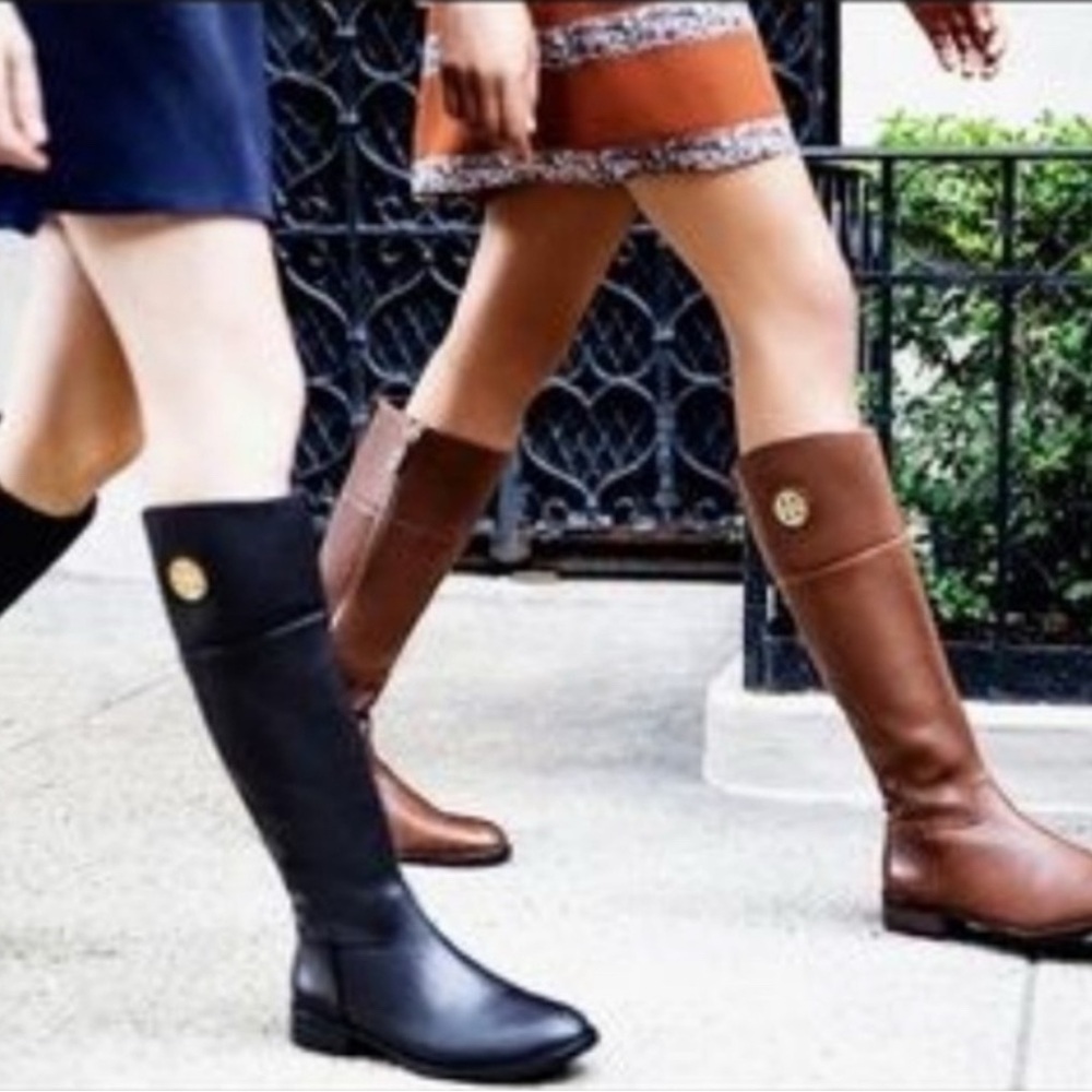NWOT RARE luxury classic minimalist authentic Tory Burch Junction Riding Boots - Picture 5 of 17